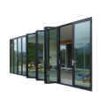 Puertas de vidrio plegables decorativas csa bi fold door corner bifold